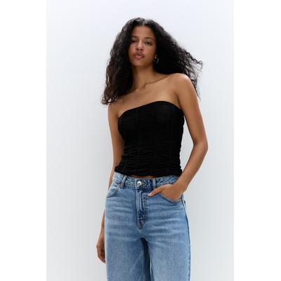 Strapless Corsetry-Inspired Top