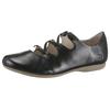 Riemchenballerina JOSEF SEIBEL "Fiona 04", Damen, Gr. 43, schwarz, Leder, klassisch, Schuhe, Slipper, Sandale, Komfortschuh mit raffiniertem Gummizug