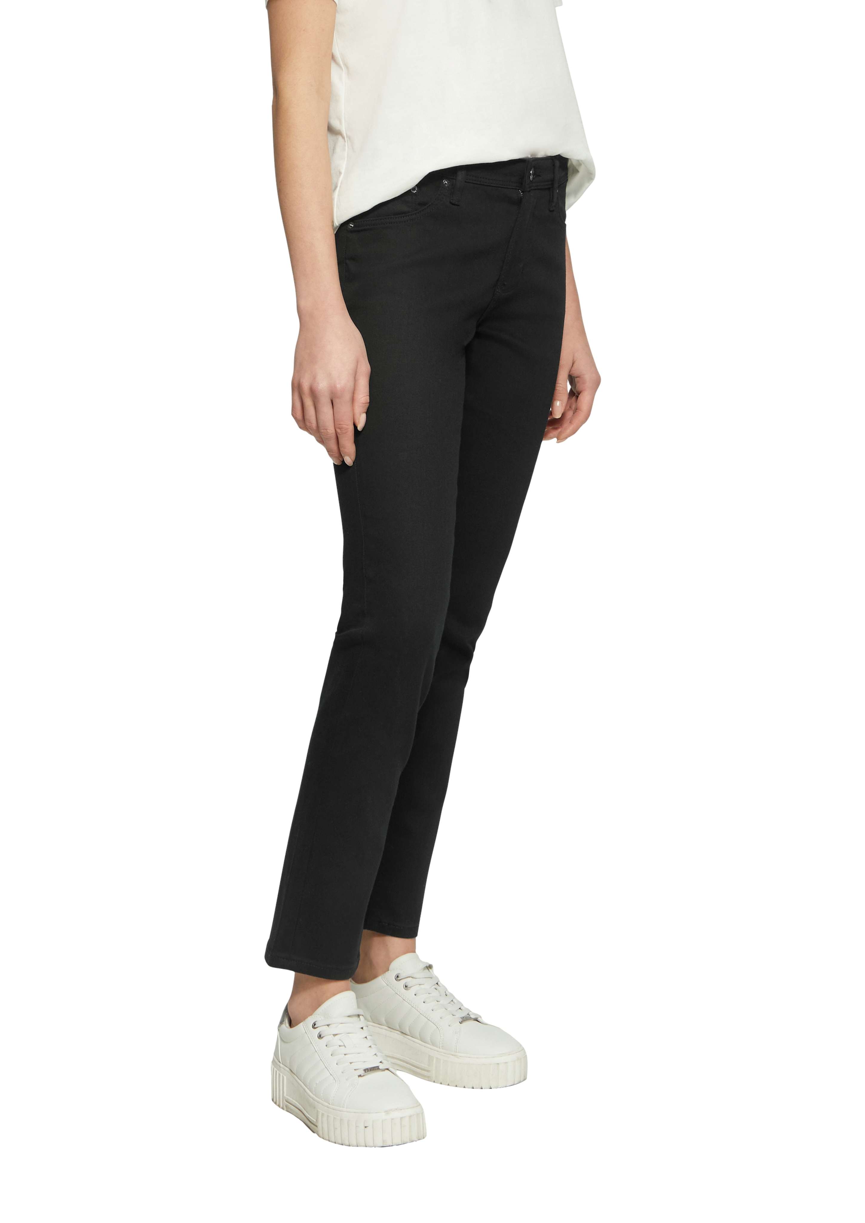 Slim-fit-Jeans S.OLIVER "Betsy", Damen, Gr. 40, Länge 32, schwarz, Denim/Jeans, Obermaterial: 50% Baumwolle, 40% Viskose, 8% Polyester, 2% Elasthan, casual, slim fit, Jeans, mit Stretch