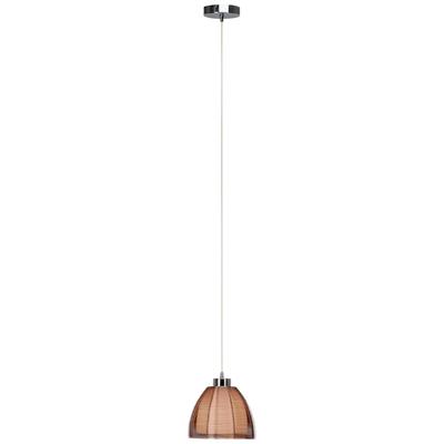 BRILLIANT Pendelleuchte "Relax", braun (bronze, chrom), Ø 19,5cm H: 126cm, Lampen, Hängelampe 20cm Image