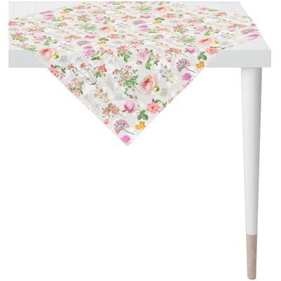 Tischdecke APELT "6750", rosa (rosé), B:100cm L:100cm, Baumwolle, Polyester, Tischdecken Image
