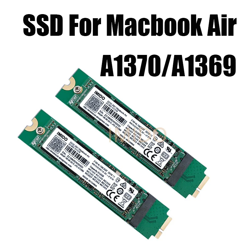 Disque dur SSD pour ordinateur portable, compatible avec Mac Air, A1369, A1370, MC503, MC504, MCAffair, MCSnowboard, MC965, MC966, MC968, 512 Go, 256 Go, 1 To, 2 To, 128 Go