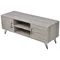 Meuble TV 120x40x45 cm Gris Luxueux Meuble TV Armoire Moderne Minimaliste LED Meuble TV Meubles De