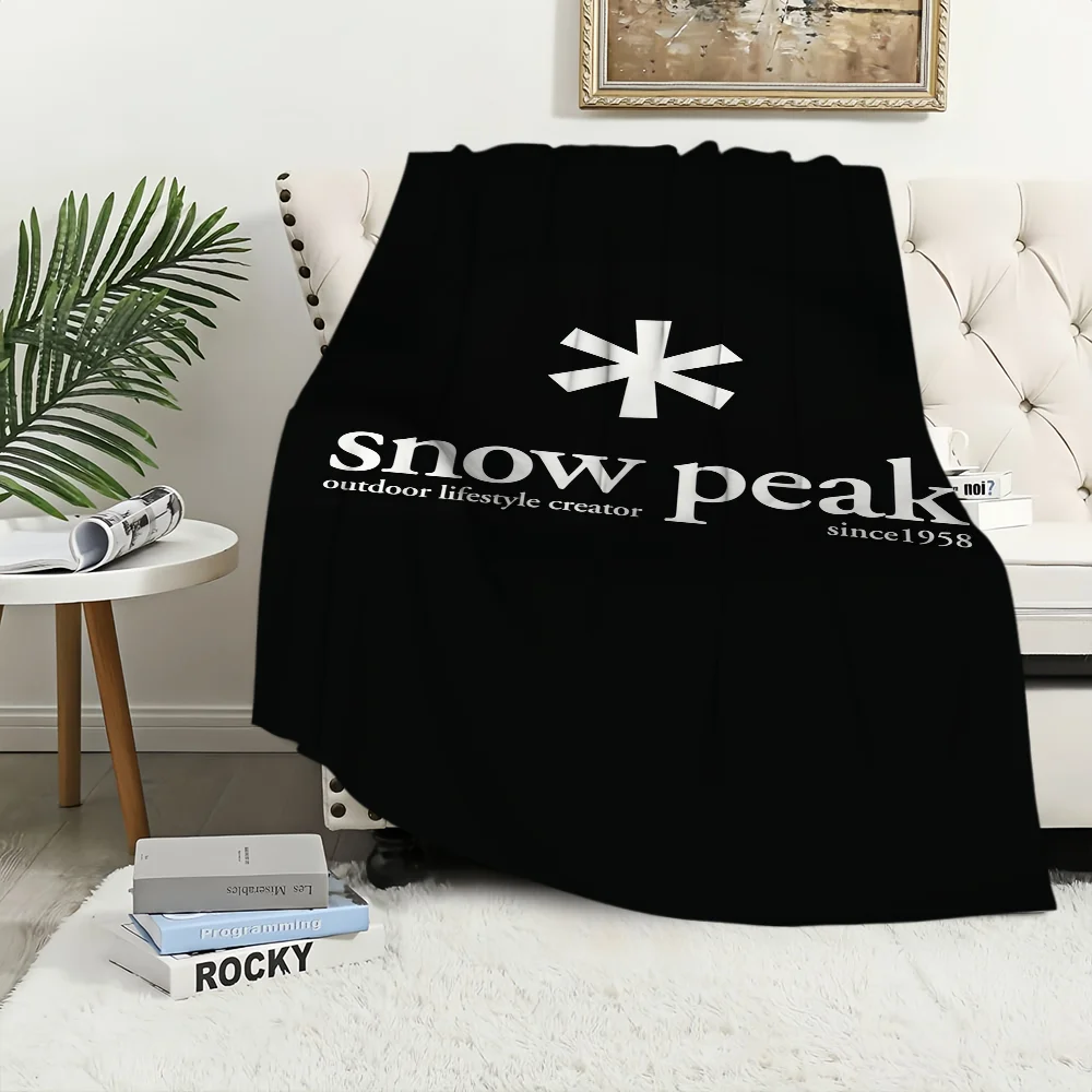 Mode Outdoor S-Snow Peak Logo Decke Weiche Plüsch Nickerchen Sofa Teppich für Wohnzimmer Warme Schlafzimmer Geburtstag Home Reise kind Geschenke Image