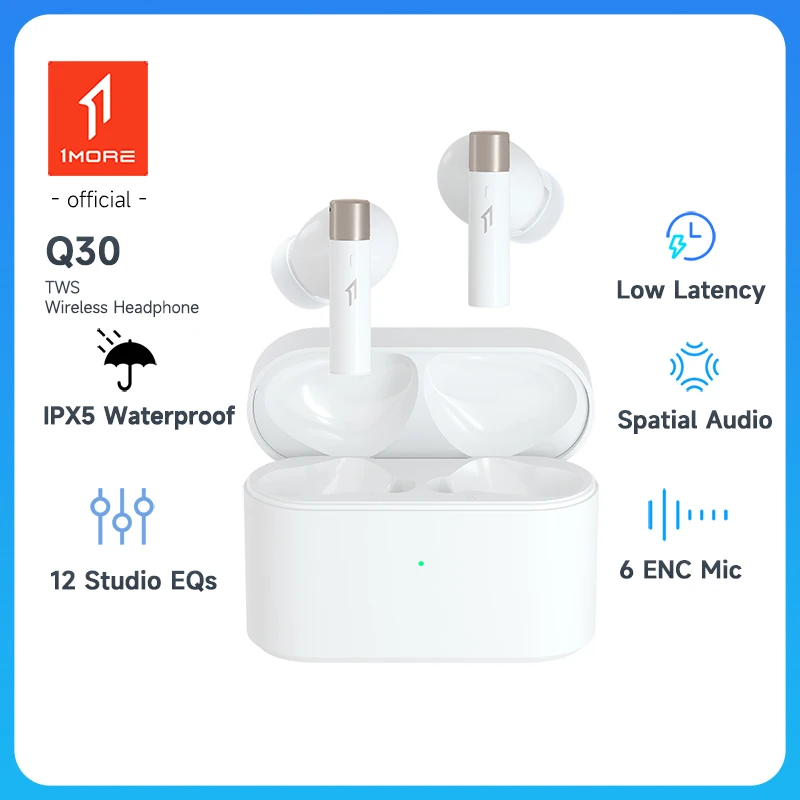 1 plus Pro Q30 sans fil Bluetooth écouteurs suppression Active du bruit Bluetooth casque sans fil écouteur Bluetooth 5.3 flash-vente