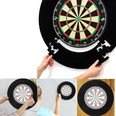 Spleißen Darts cheibe Surround Wand schutz Eva schwarz Darts cheibe Wand elastizität langlebige Dart Image
