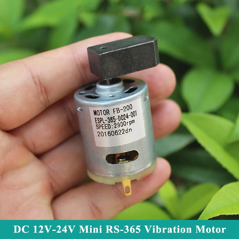 Mini RS-365 starker Vibrations motor DC 12V 18V 24V Micro 27mm elektrischer Vibrations motor Exzenter Vibrator DIY Spielzeug Massage gerät Feeder Image