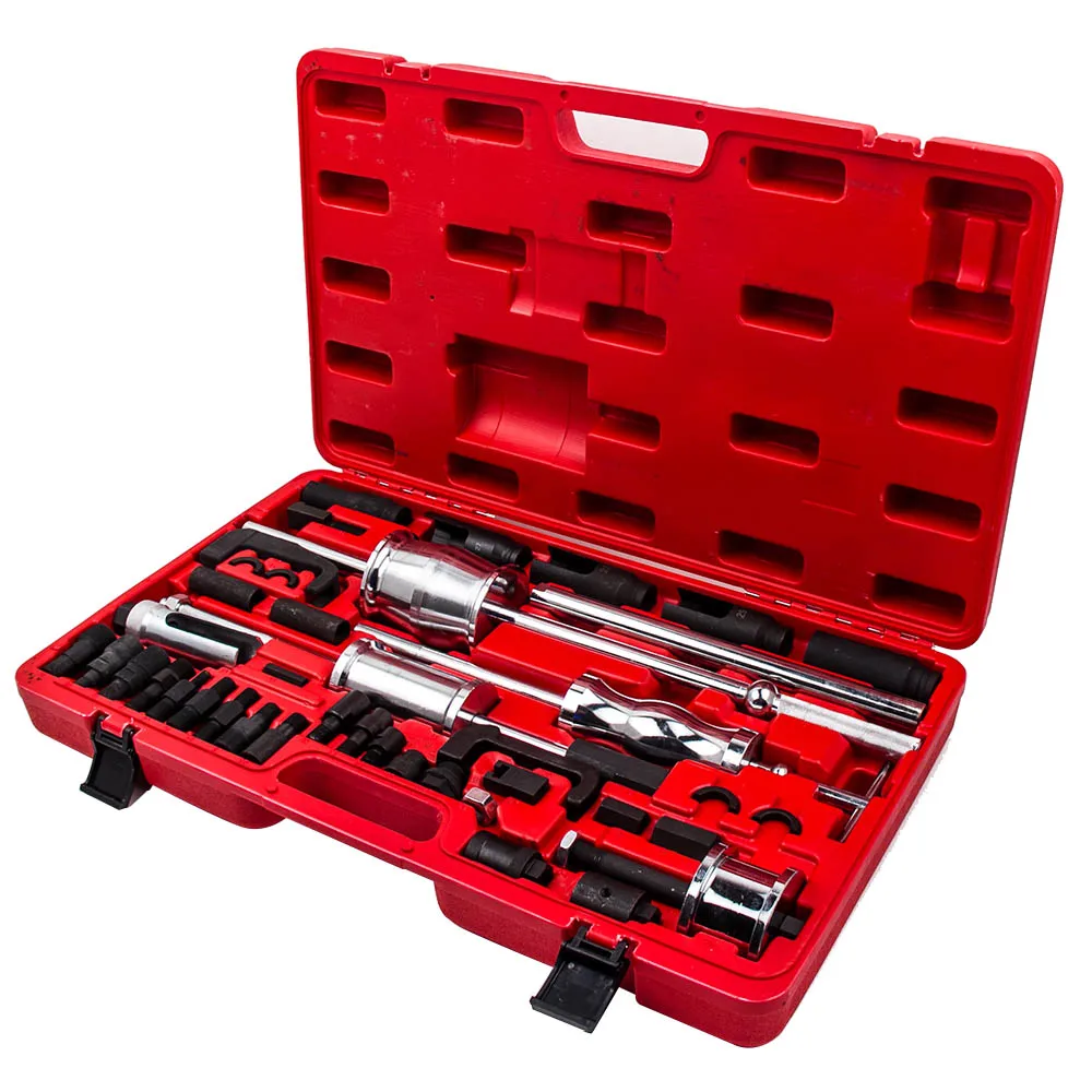 Diesel Injektor Remover Puller Tool Universal MASTER Kit für VW BMW FORD MERC QZ Auto Lkw Diesel Extractor Slide Hammer Tool K Image