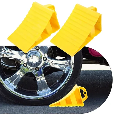 Mini Car Wheel Rubber Block Bumper Ramp Anti-skid Stop Wheel Chock Stop Slider Truck Tire Stop Block