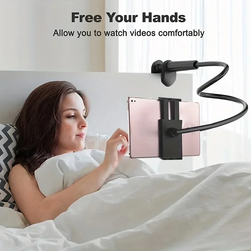 70 cm Tablet Halterung Für Bett Schreibtisch Telefon Halter Flexible Lange Arm Klemme Tablet Ständer Für iPad Samsung Xiaomi 4,7-11 zoll Image