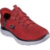 Skechers Summits Key Pace Textil Herren Rot/Schwarz Turnschuhe