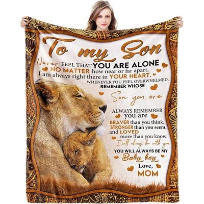 Mother's Day Themed Blanket Soft Cozy Gift for Mom Floral Heart Print Plush Throw Blanket Perfect for Mother's Day Gift Soft Fleece Material for Sofa Bed Decor Machine Washable