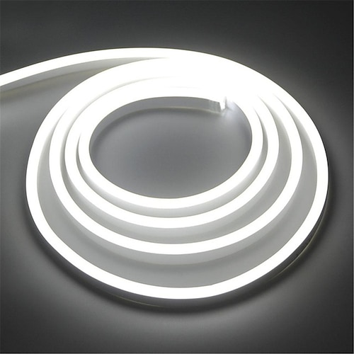 1m 2m 3M Neonstreifenlichter LED Streifen 150-300-450-750-1500-3000-3750-4500 LEDs Flexibel Neon Warmweiß Weiß Rot LED Neonlichte Kreativ Party Draussen 220-240 V Image