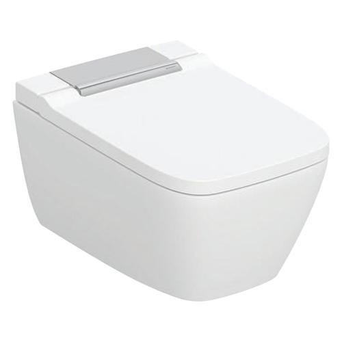 Geberit AquaClean Sela Square Wand-Dusch-WC Komplettanlage, mit WC-Sitz weiß-alpin/chrom 146250211 146250211