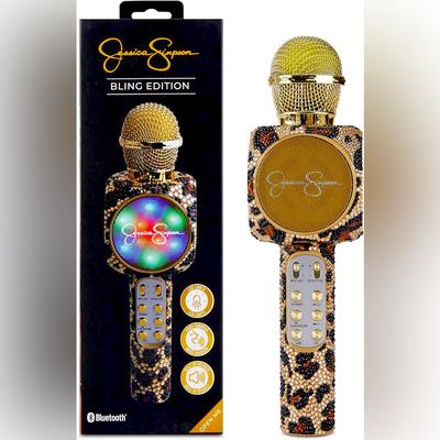 Jessica Simpson Portable Audio & Video | Jessica Simpson Wireless Bluetooth Karaoke Microphone | Color: Blue | Size: Os