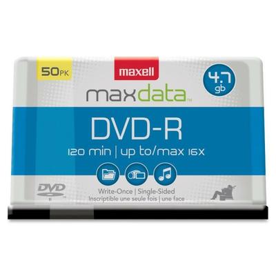 Maxell Dvd-R Recordable Media Spindle, 4.7Gb/120 Minutes, Pack Of 50