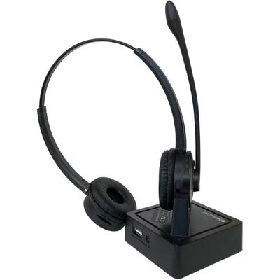 Spracht Zum Maestro Wireless Bluetooth Binaural Over-The-Head Headset, Black