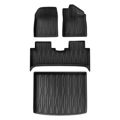 for BYD ATTO3 ATTO 3 YUAN PLUS Car Floor Mats Cargo Liner Trunk Pad TPE 3D Foot Mat Odorless Tray Protection BLACK