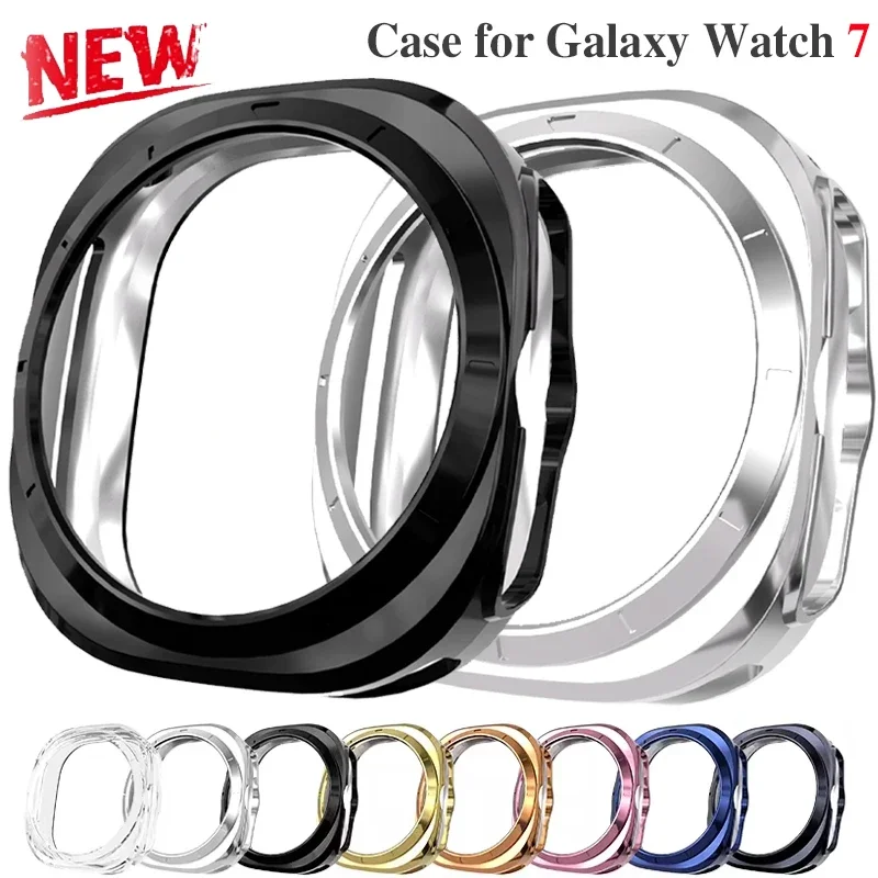 Hülle für Samsung Galaxy Watch 7 Ultra 47 mm Smartwatch-Abdeckung, weiche TPU-Stoßstange, Schutzhülle für Galaxy 7 Ultra 47 mm, Zubehör Image