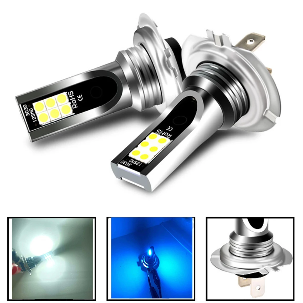 Faro a LED H11 H8 H9 Lampadine fendinebbia per auto DRL H4 LED H7 Canbus Guida automatica Lampade da corsa 6000K 8000LM 80W 12V fendinebbia led