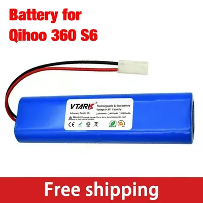 100 % NEUER 14,8 V 12800 mAh Akku für Qihoo 360 S6 Roboter-Staubsauger Ersatzteile Zubehör Ersatzbatterien. Image