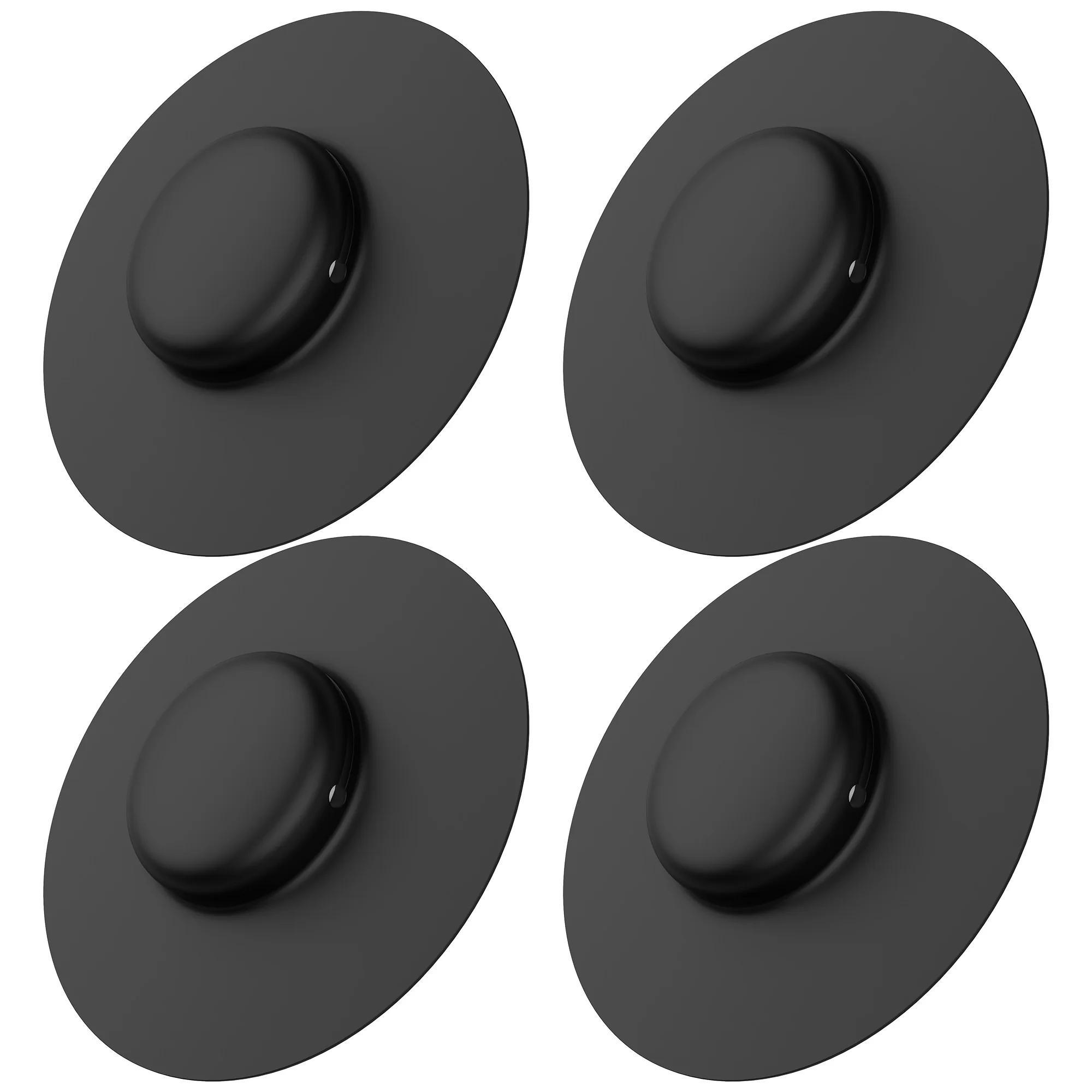 4er Pack leichtes Silikon für Airtag-Koffer mit selbst klebendem Aufkleber, kompatibel mit Apple Airtags für Gepäck, Taschen und Brieftaschen Image