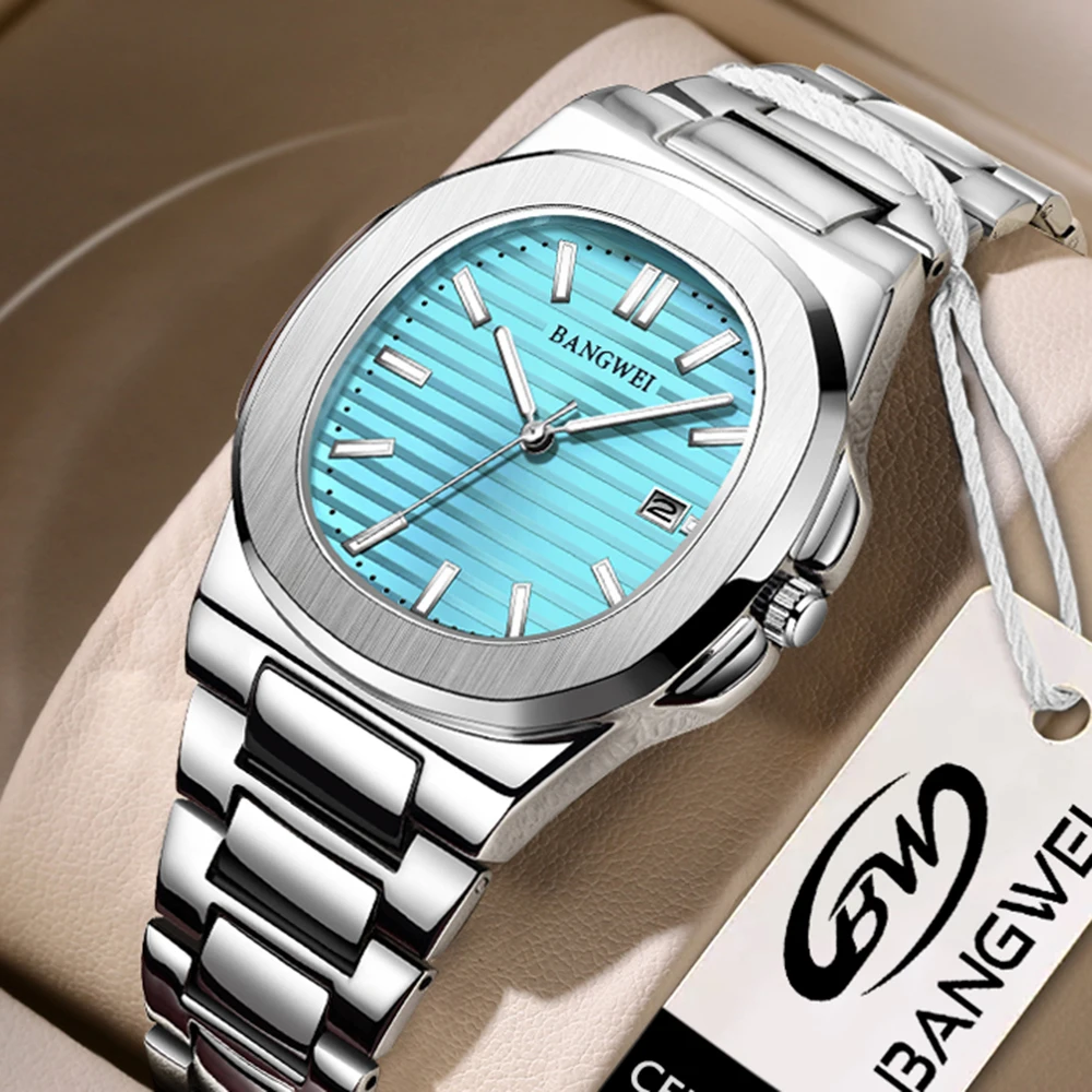 2025 neue LIGE Luxus Uhr Männer Business Wasserdichte Männliche Uhr Leucht Datum Edelstahl Quadrat Quarz Männer Uhr reloj hombre Image