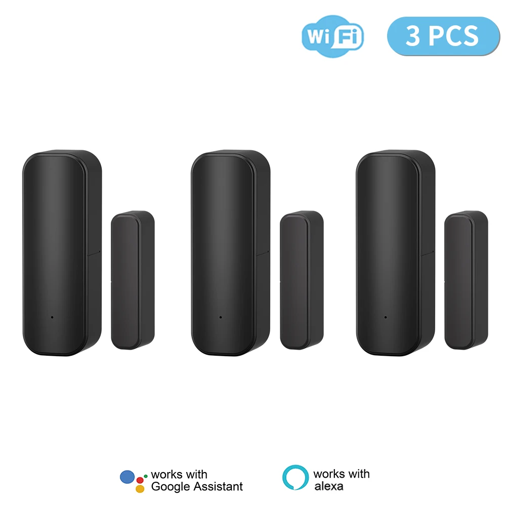 1PC 2PCS 3PCS 5PCS Tuya Wifi Tür Sensor Fenster Eintrag Sensor Sicherheit Einbrecher Tür Sensor alarm Smart Leben Magnetische Tür Sensor