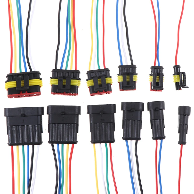 1/2/3/4/5/6pin Buchse wasserdicht elektrisches Kabel Auto Stecker Auto Stecker Image