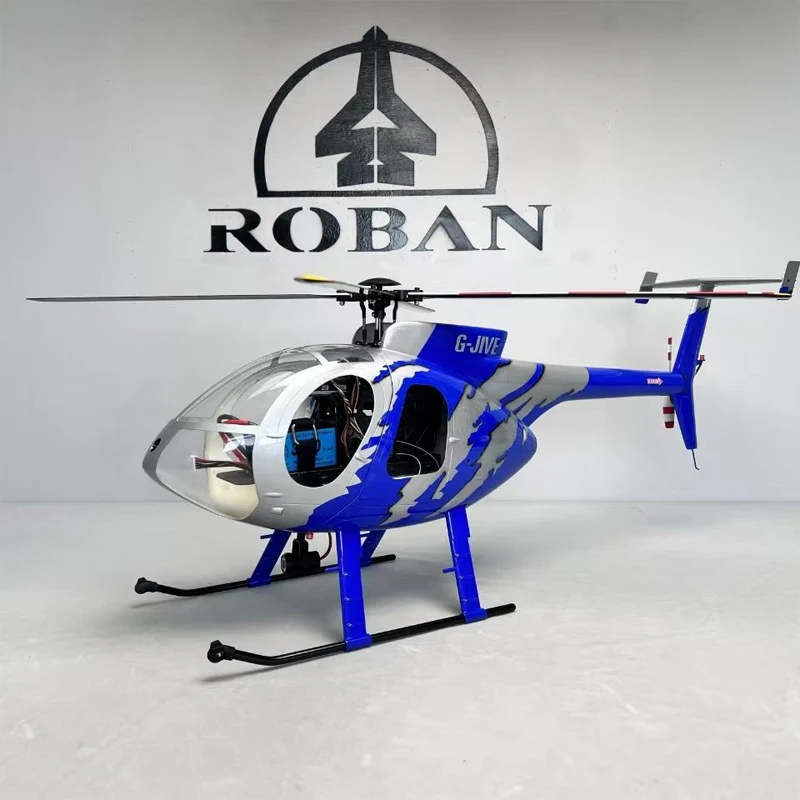 FLISHRC 470L Roban MD-500E G-Jive 470L Hubschrauberwaage, zwei Rotorblätter, 6 Kanäle, GPS mit X2 Flight Control RTF Hobby