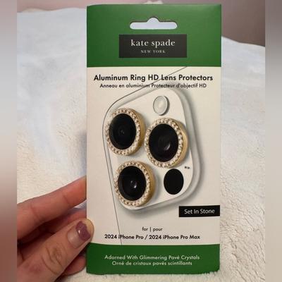 Kate Spade Cell Phones & Accessories | Kate Spade Aluminum Ring Lens Protectors | Color: Gold | Size: Os