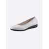 Ballerina CLASSIC BASICS, Damen, Gr. 38, grau (hellgrau), Glattleder, Basic, Schuhe