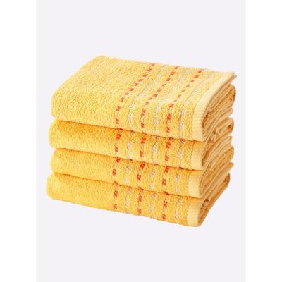 Handtuch WÄSCHEPUR, gelb, B:50cm L:100cm, 100% Baumwolle, Handtücher (Packung) Image