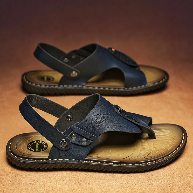 Sandalen Herren Sommer Peep-Toe Jugend Strands chuhe Dual-Use-Strand Hausschuhe rutsch feste Herren Sandale Herren schuhe Image