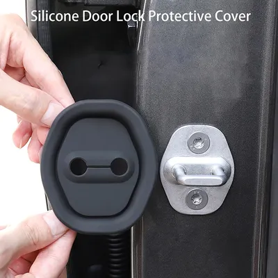 Auto Türschloss Schutz Pad Silikon Auto Tür Stumm Schock Absorbieren Pad Verdickt Anti-crash Patch Universal Puffer Pad