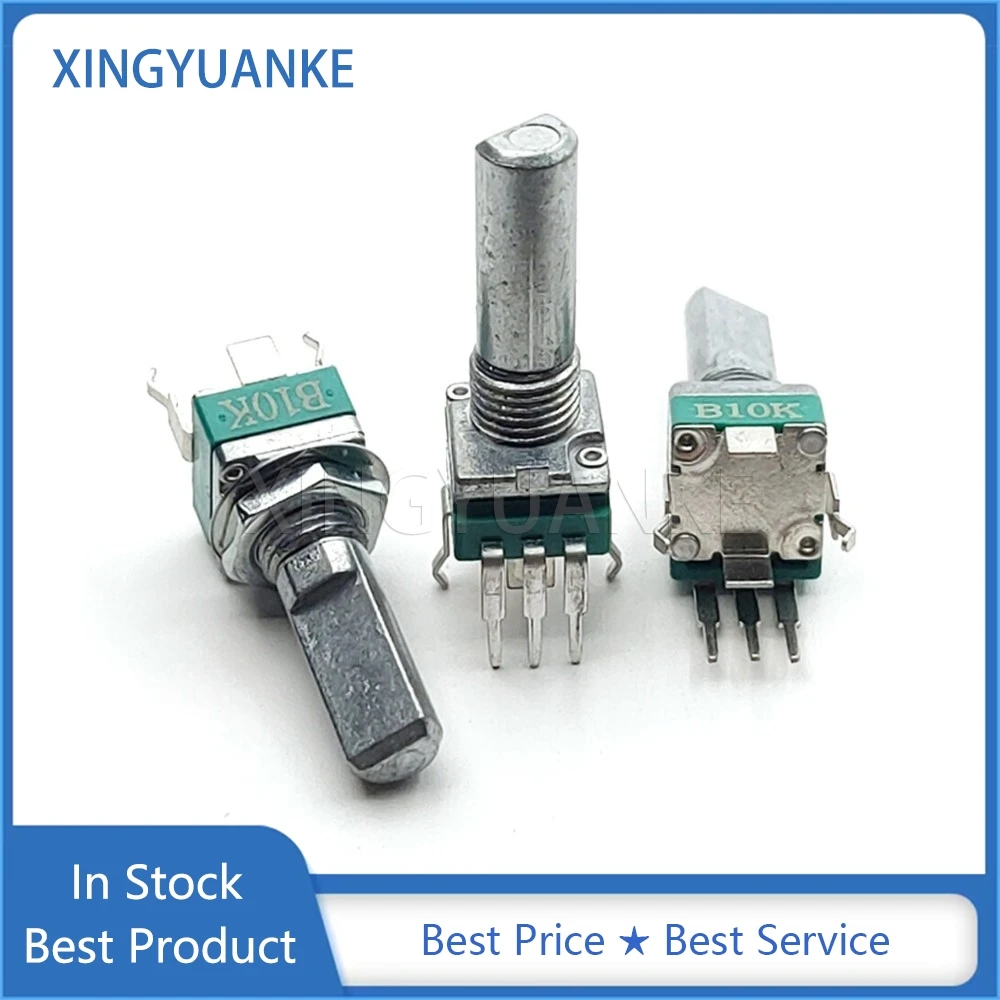3PCS RK097 Typ Vertikale Einzelne 3Pin B10K B20K B50K B100K Volumen Versiegelt Potentiometer B103 B203 B503 B104 Halb Welle Länge 20MM Image