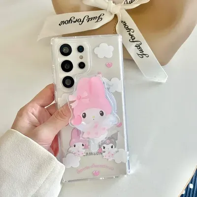 Sanrio Hallo Kitty Kuromi Melodie Magnet halter Magsafe Wireless Charge Handy hülle für Samsung Galaxy s 24 23 22 Puls Ultra