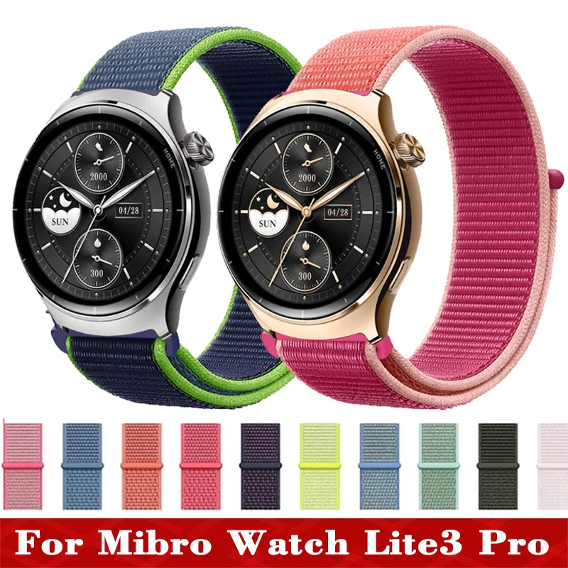 22mm Sport Nylon Schleife Für Mibro Uhr Lite3 Pro Band Armband Armband Für Mibro Uhr Lite 3 Pro Männer frauen Smartwatch Armband Image