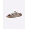 Pantolette BIO TIME, Damen, Gr. 38, grau (taupe), Synthetik, sportlich, Schuhe