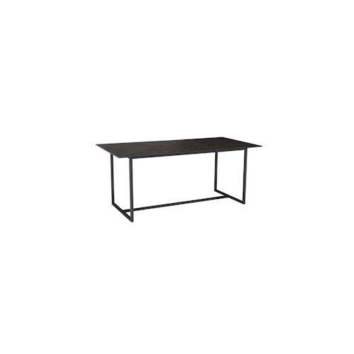 Glastisch Industrial Style Premium | 180x90x76cm Glaskeramik & Metall | Schwarz Matt | Robust & Belastbar bis 50kg | Arctic Kollektion | Kadima Design