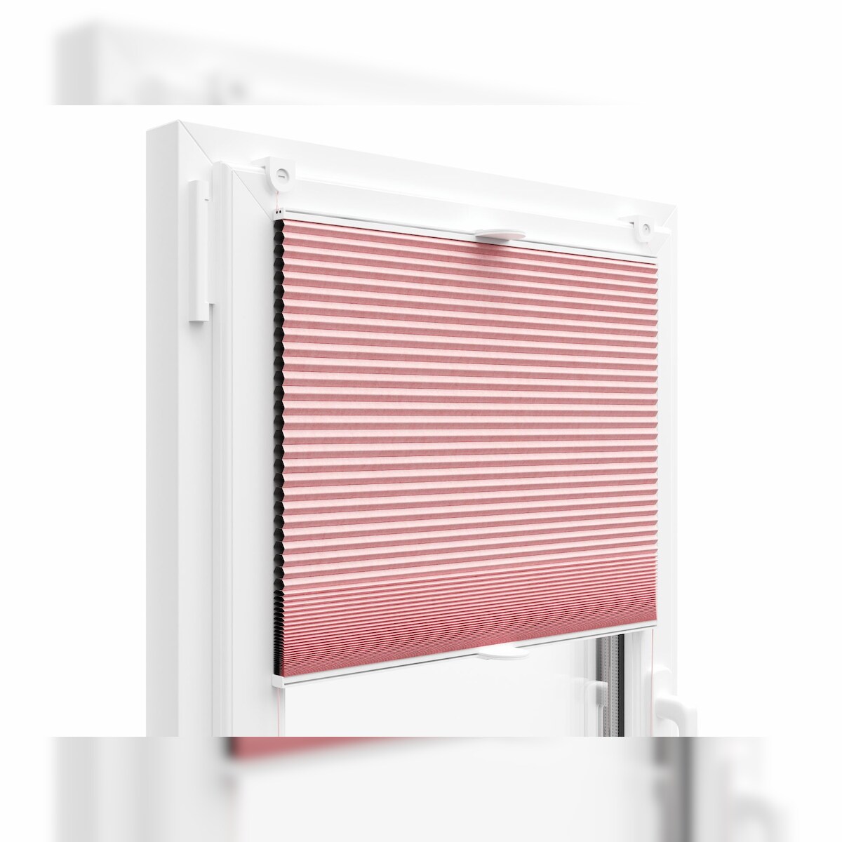 KS Handel 24 THERMO WABENPLISSEE 100% VERDUNKELND FALTROLLO JALOUSIE (Rosa PM06, 90x150 cm) Image