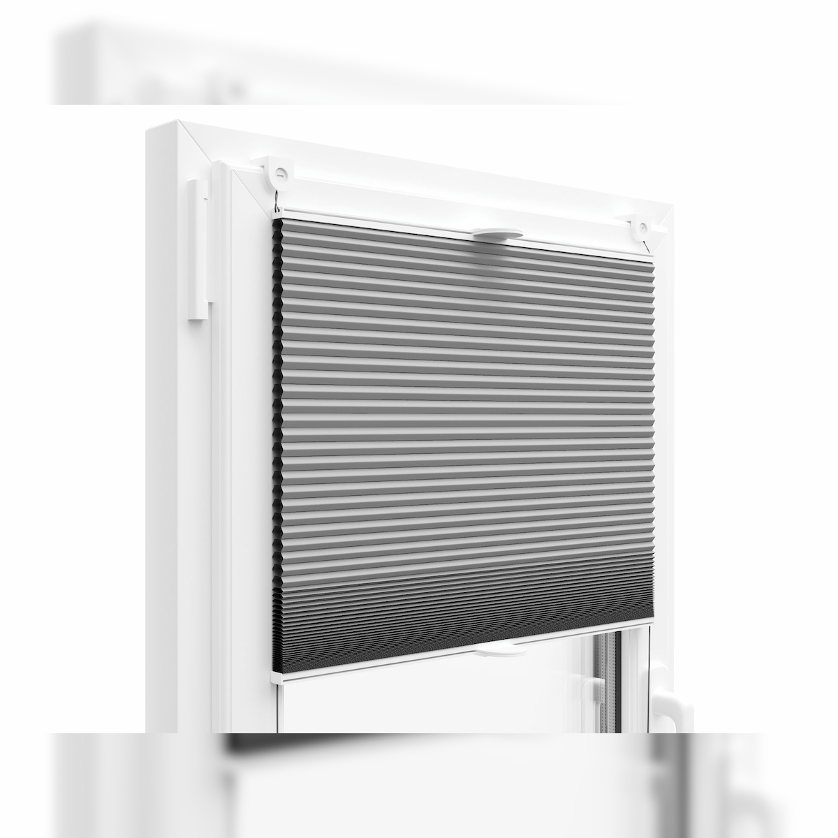 KS Handel 24 THERMO WABENPLISSEE 100% VERDUNKELND FALTROLLO JALOUSIE (Hellgrau PM04, 25x200 cm) Image