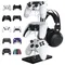 Multi-Compatible Controller Display Stand and Headphone Holder Compatible with PS5 PS4 Xbox Switch