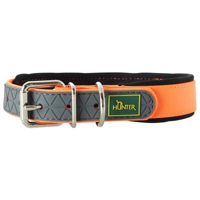 Hunter - Halsband Convenience Comfort - Hundehalsband Gr 60 x 2,5 cm - für Halsumfang 47–55 cm orange Image