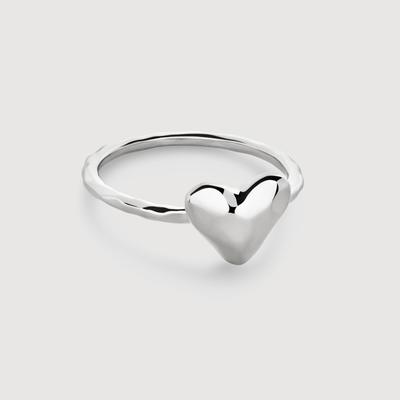 Sterling Silver Heart Stacking Ring