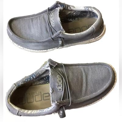 Adidas Shoes | Hey Dude Mens Size 12 Wally Slip On Sneakers | Color: Gray/White | Size: 12