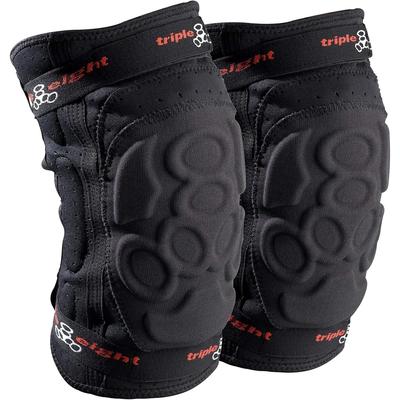 Triple Eight 2-Pack Adjustable Protective ExoSkin Knee Pad - Black, Size Large