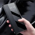 Cover per Oppo Find X8 Pro View Windows Custodia trasparente per telefono Flip per OPPO Find X7 Ultra X5 X3 X6 Pro Custodia protettiva completa in pelle