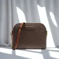 Michael Kors Ole Jet Set Borsa da viaggio a tracolla singola da donna con stampa in PVC medio