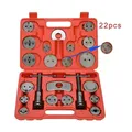 22PCS Universale Auto Pastiglie Freno A Disco Pinza regolatore Riavvolgimento Vento Indietro Kit di Strumenti Pompa Freno Pistone Regolazione Strumenti di Riparazione Auto